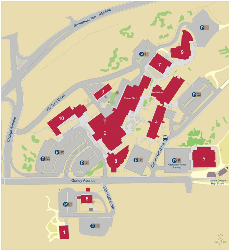 榴梿视频allup Campus Map